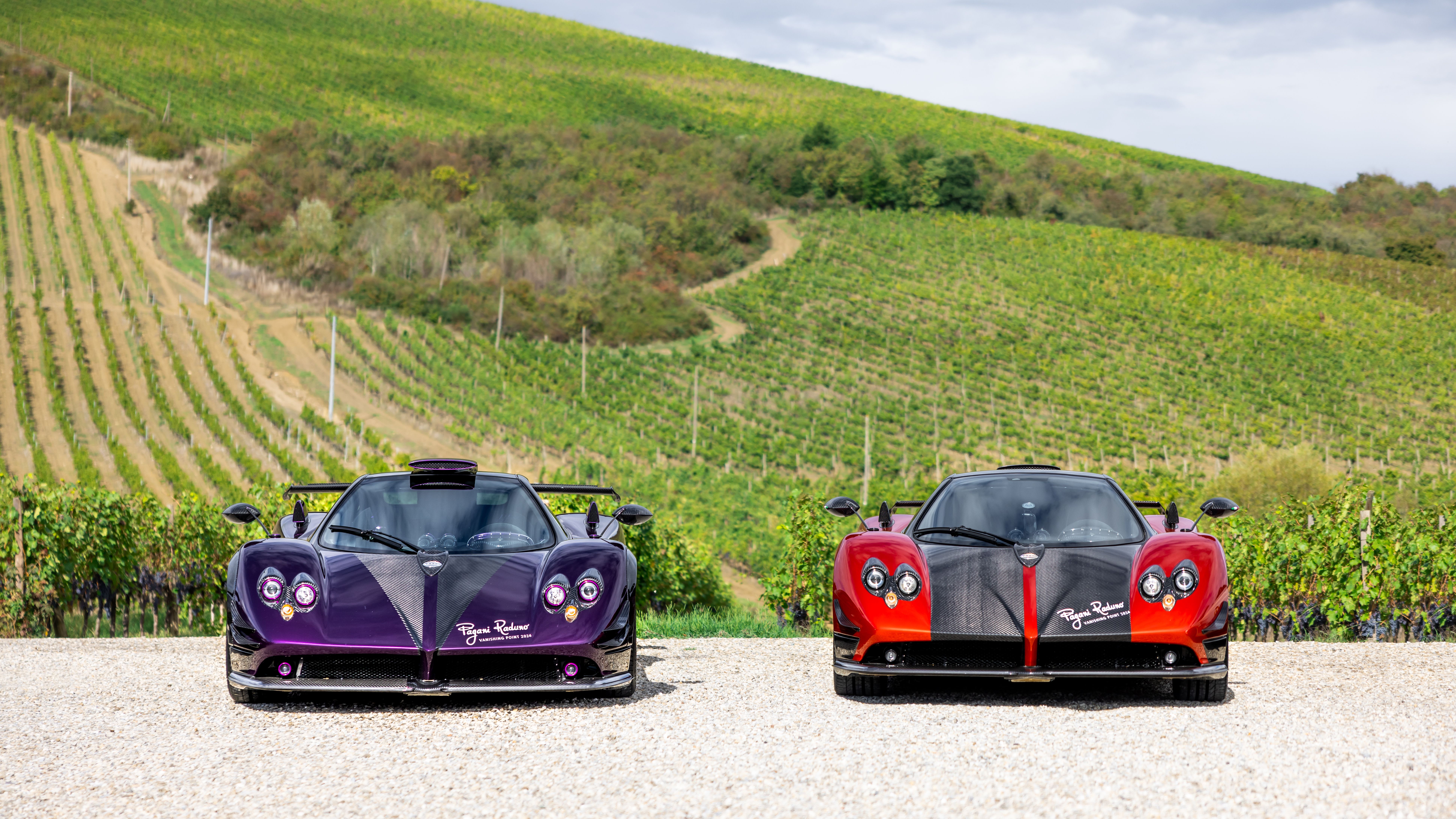 Pagani Zonda S Roadster front view showing the low wide stance